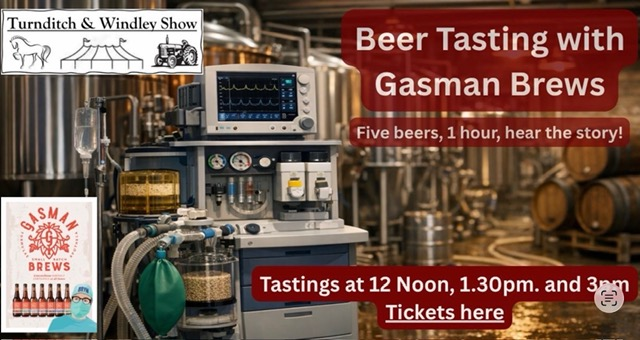 New for 2026 — craft ale tasting with Gasman Brews